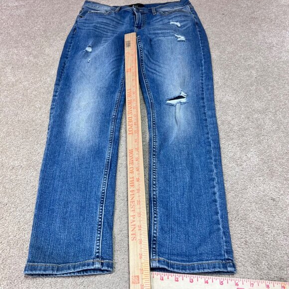 Banana Republic Girlfriend Jean Blue Pockets Size 4 Distressed - Picture 3 of 9